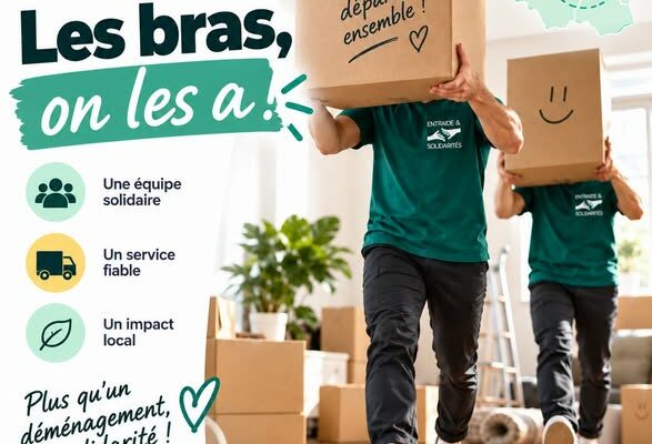 Nouveau : les chantiers d’insertion de Chinon vous accompagnent pour votre déménagement