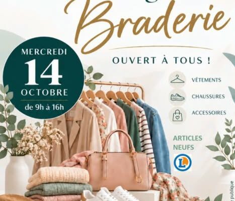 Grande braderie solidaire à l’Antenne de Chinon
